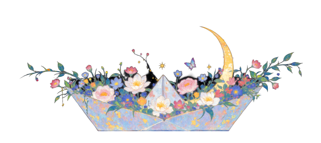 载满鲜花的纸船